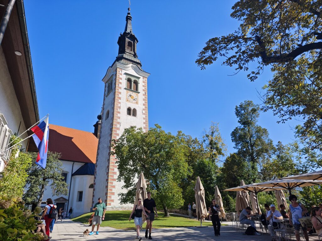Die Wallfahrtskirche auf der Bleder Insel - Blejski Otok