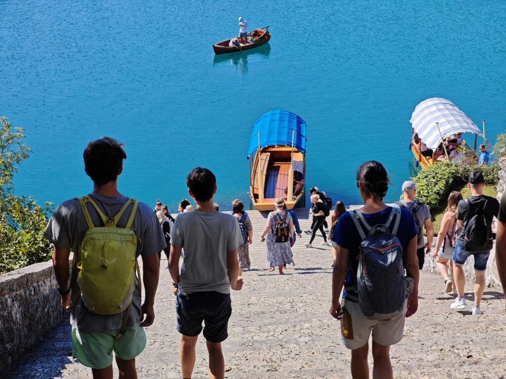 Bootsanlegestelle auf Blejski Otok