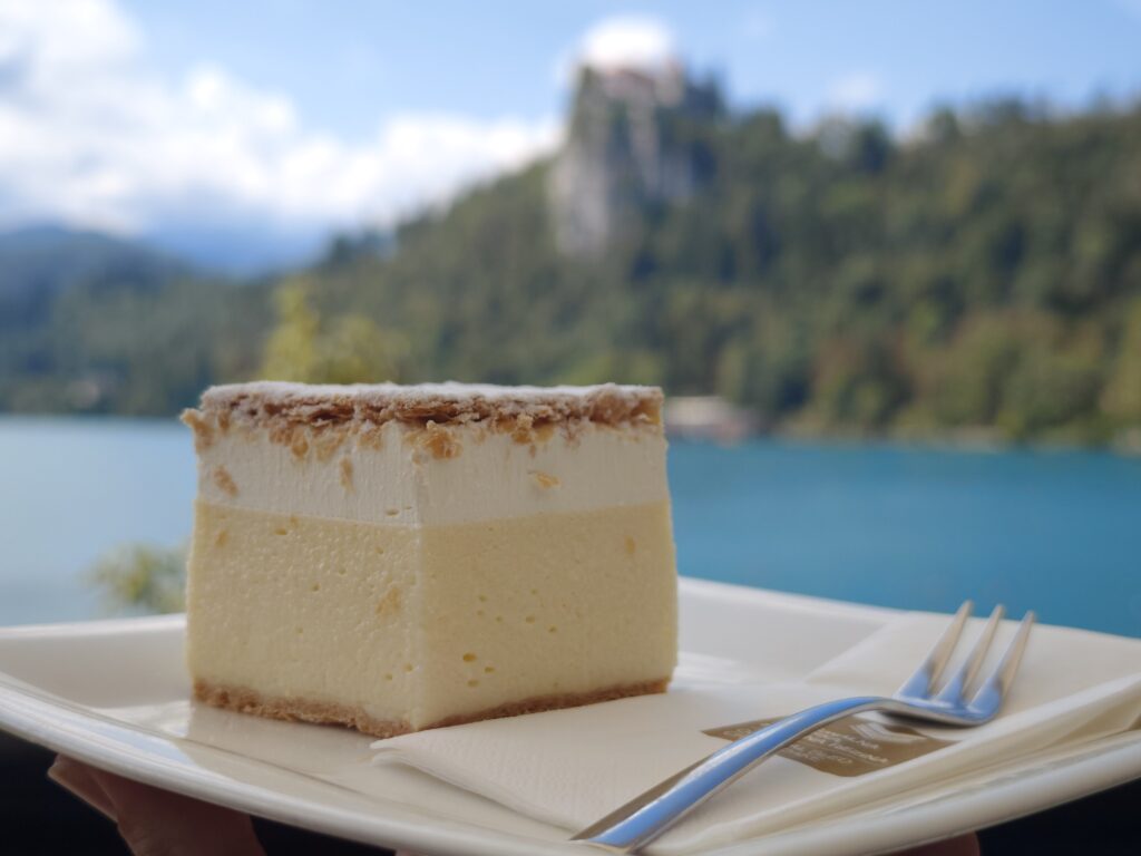 Pause auf dem Bleder See Rundweg